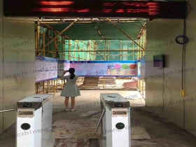 廣西建工集團某工地三輥閘聯動工地實名系統現場案例